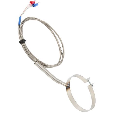 Capteur de température K Type 0‑400°C, fileté 60mm en acier inox, pour applications industrielles, longueur 1m (1/5)
