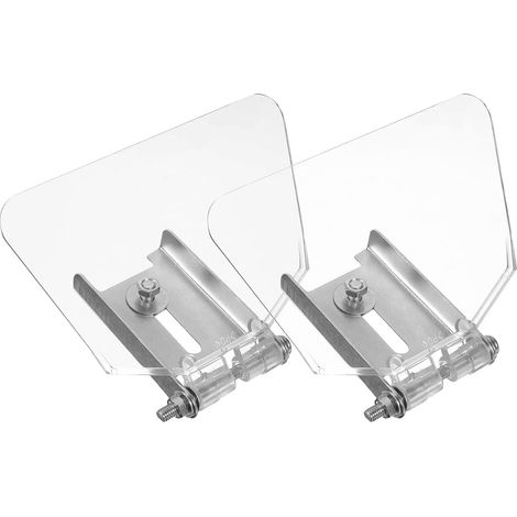 Boucliers de Protection Oculaire Résistance aux Impacts et Non Déformable Lot de 2 en Acier Inoxydable et Abs pour Meuleuse D'établi 125/150 pour Atelier (1/5)
