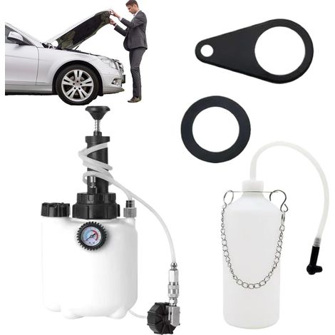 Kit de purge de freins à pression, pièce de rechange pour voitures, kit de vidange de liquide de frein de 3 litres Pour remorque, camping-car, berline et pickup (1/5)