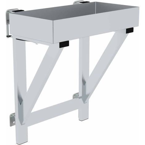MUNK Ablageschale für Geländer 100x300x600mm ab 800mm Geländerbreite