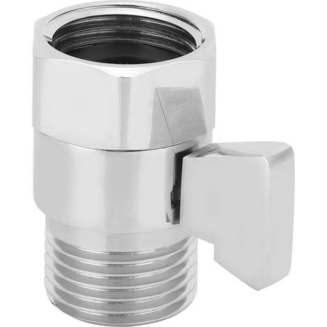 Robinet d'arrêt et de contrôle du débit pour pommeau de douche G1/2 po, vanne d'économie d'eau, alimentation de douche (1/5)