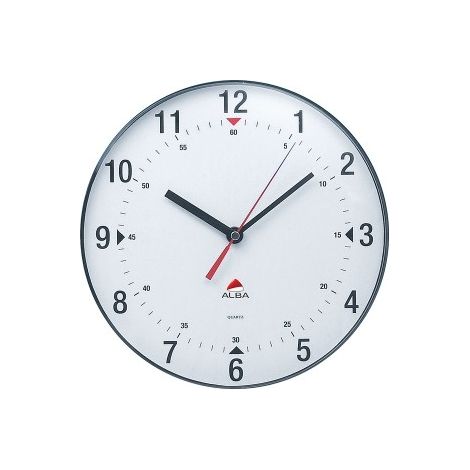 ALBA HORLOGE MURALE ÉCONOMIQUE - DIAMETRE 25 CM - 26X26X4,8CM HORCLAS (1/4)