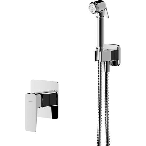 OMNIRES Parma - Miscelatore ad incasso per bidet, con doccetta e corpo incasso, cromo SYSPMBI1CR (1/2)