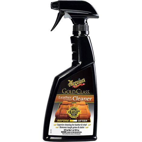 Meguiar's G18516EU Gold Class Leather &amp Vinyl Cleaner, Pulitore per Pelle e Vinile, 473 ml