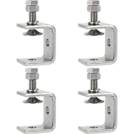 Soavoa Serre-Joint C Acier Inoxydable 304 Ouverture 30mm pour Menuiserie et Soudage Lot de 4 (1/5)