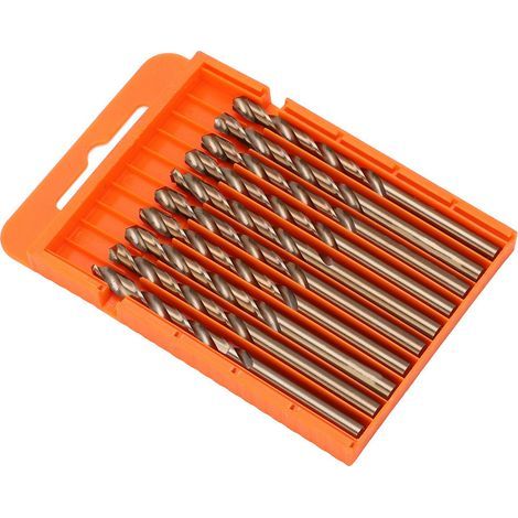 10 Forets Métal HSS 5.5mm - Mèches Droites pour Perceuse à Métaux - Accessoires Outillage (1/5)