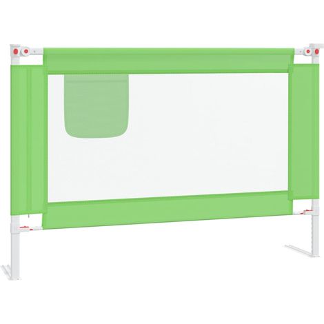 Maison Exclusive - Kleinkind-Bettschutzgitter Grün 100x25 cm Stof (1/5)