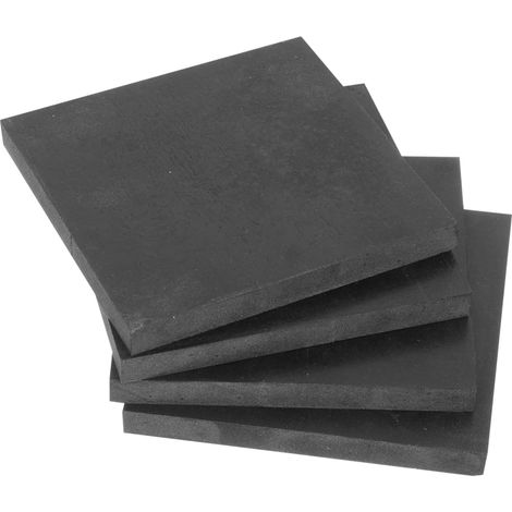 en caoutchouc anti vibrations lot de 4 100 x 100 x 10 mm (1/5)