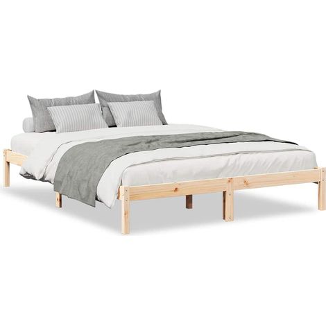Maison Exclusive - Cama extralarga sin colchón madera maciza de p (1/5)