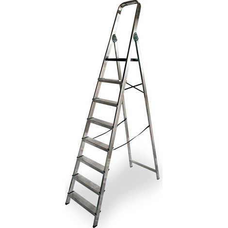 Escabeau Domestique Aluminium 8 Marches - Edm (1/2)