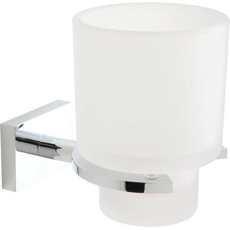 SMART PORTABICCHIERE+BICC.SATINATO CROMATO