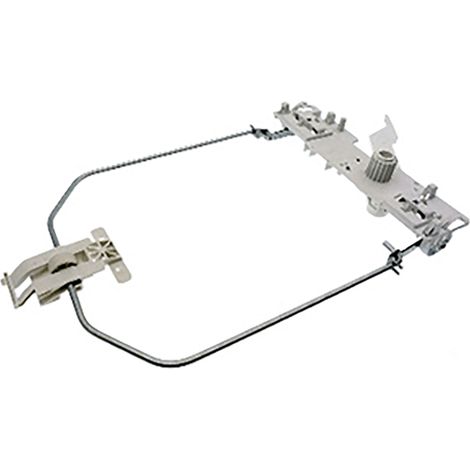 BLOC ROULETTE AVANT ASSEMBLE pour LAVE LINGE BRANDT - 52X5384 (1/2)