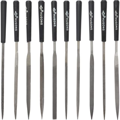 10tlg. Nadelfeilen Set Diamantfeilen für präzise Schleifarbeiten Holz Metall Kunststoff (1/5)