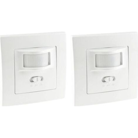 Ecleanfy - Détecteur De Mouvement I Encastrable I Led Compatible Avec Une Portée De 9 M - Technologie 2 Fils - Ip20 I Remplace Un Interrupteur, Blanc (1/5)