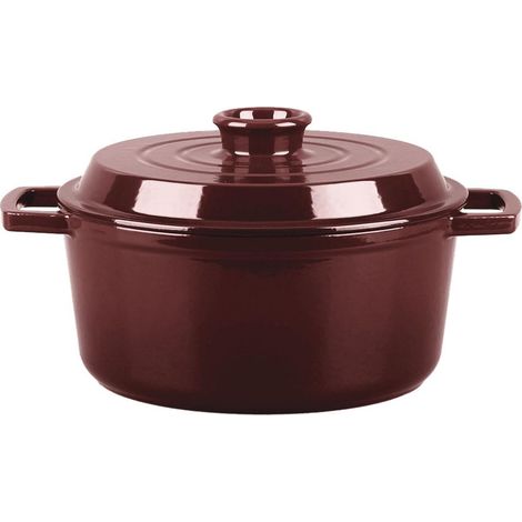 LAGUIOLE CUISSON - Cocotte en fonte ronde 25cm - "Masseiron Merlot" (1/5)