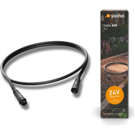 Steinel Verlängerungskabel für 24V Garten-Lichtsystem 1 m schwarz