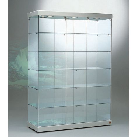 Vetrina 6  Faretti Led 4000K  - 143x53x200h - Cristalli Temperati Made in Italy (1/2)