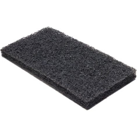 FELTRO ABRASIVO P/PULIZIA 250X120 MM NERO- 12,0 pz