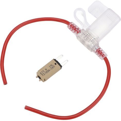 31,5 cm Kfz-Sicherungshalter, wasserdicht, 12 AWG-Kabelquerschnitt, manueller Reset, 5 A-Sicherung, TPE + PVC, für Wohnmobile, Yachten und Autokofferräume. (1/5)
