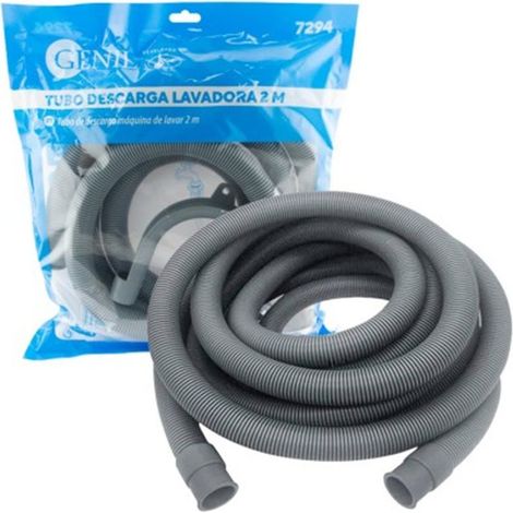 Tuyau de vidange pour machine à laver, 2 mètres, gris, résistant à la température et facile à installer (1/5)