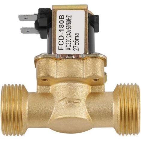 Electrovanne gaz 2 voies normalement fermée AC 220/240V – Laiton – FCD-180B (1/5)