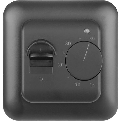 Termostato - Rango Ajustable 5-30 °C - Precisión ±0,5 °C - Para Calefacción Automática - Material PC Ignífugo - 1 Unidad (1/5)