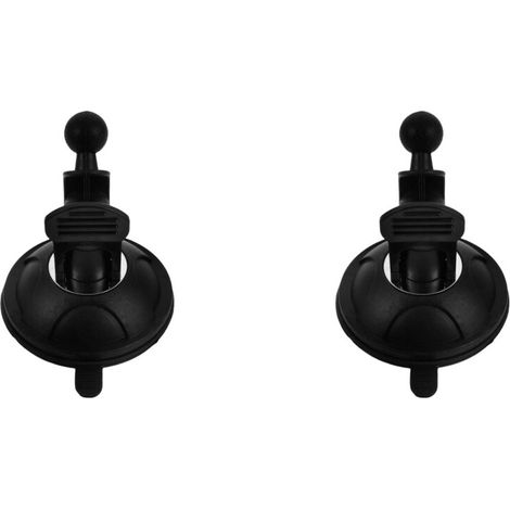 Soporte para ventilador ajustable de 2 piezas con ventosa negra (1/2)