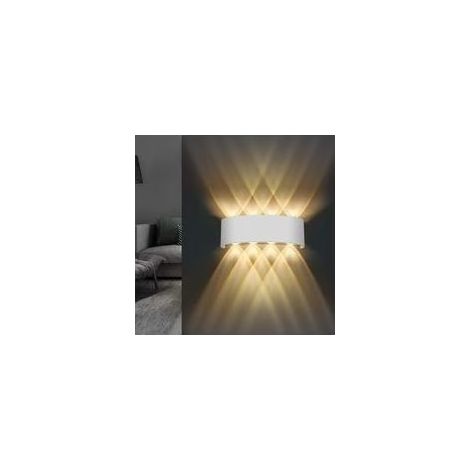 BARKBUSTERS Applique Murale Intérieure et Extérieure, 22x8x5cm Up and Down, Noire 8W, IP 65 LED Blanc Chaud 3000K, Luminaire Mural Salon (1/5)
