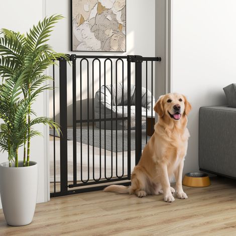 Chien de garde de porte - porte d’escalier HaMi - barrière de 76-104 cm sans perçage - Moderne (1/4)