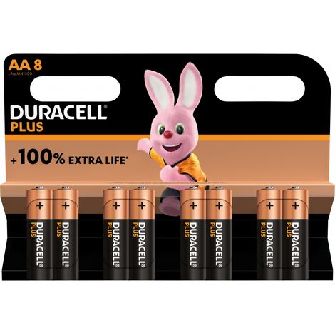 DURACELL PLUS POWER 100 PILA ALCALINA AA LR6 BLISTER8