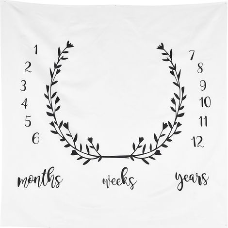 Baby Evolution Erinnerungsdecke, Fotorequisite für Neugeborene, Geschenk zur Babyparty (1/5)