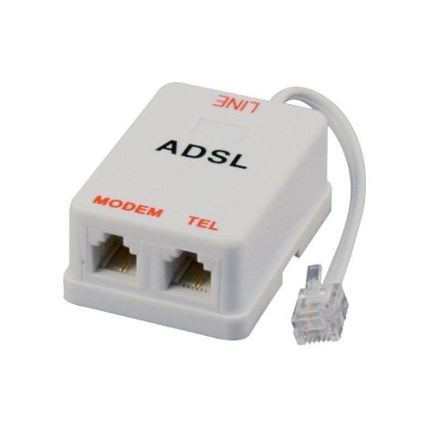 filtre pour rA partiteur tA lA phonique ADSL RJ11 plus avec cA ble modem 10 m