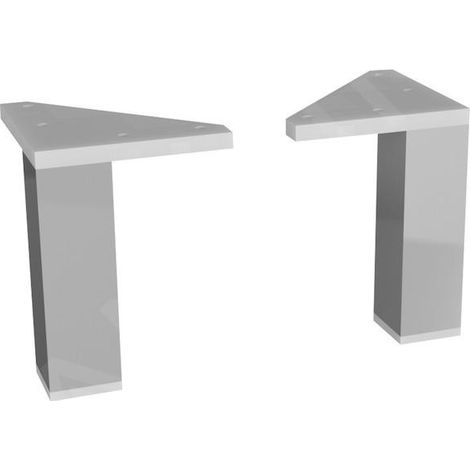 Jika Accessoires - Pieds pour meubles suspendus, chrome H4944010390001 (1/2)