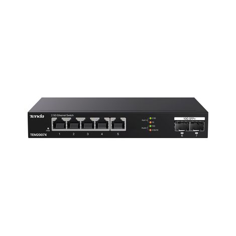 Tenda TEM2007X switch di rete 2.5G Ethernet (100/1000/2500) Desktop Nero