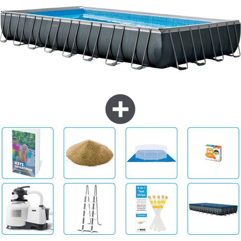 Intex Piscina Ultra XTR Rettangolare - 975x488x132 cm - 9-pezzi  S558 (1/4)