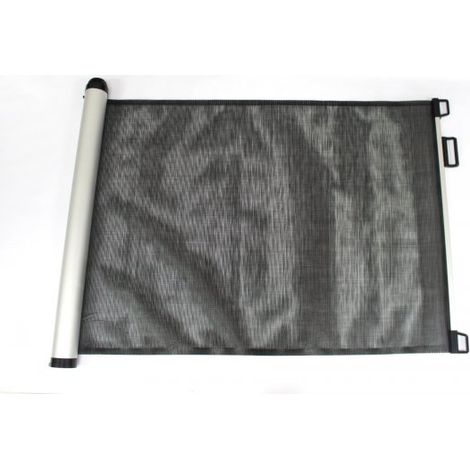 Cancelletto per bambini a rullo regolabile, nero 130x8 h88cm Slome