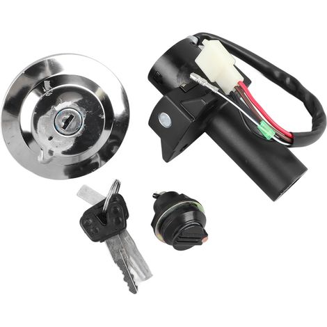 Bouchon de réservoir aluminium moto avec verrou, clé de réservoir d'essence, remplacement YBR, 2 clés incluses (1/5)