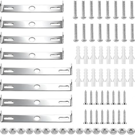 Supports de plafond - 90/100 mm - Support de lampe - Support de montage avec vis et écrou pour lampe de bureau - Applique murale (1/5)