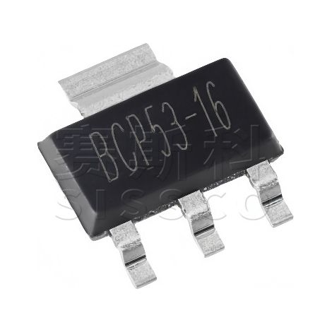 Changdian BCP53-16 SOT-223 package, 1A current, 80V withstand voltage, PNP bipolar junction transistor, electronic component chip, electronic components, 5 units, assembly, 5 units.