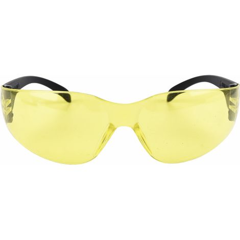 Lunettes de sécurité, revêtement anti-buée et anti-rayures, lentille renforcée résistante et protectrice, lunettes de protection des yeux pour un ajustement parfait (jaune) (1/4)