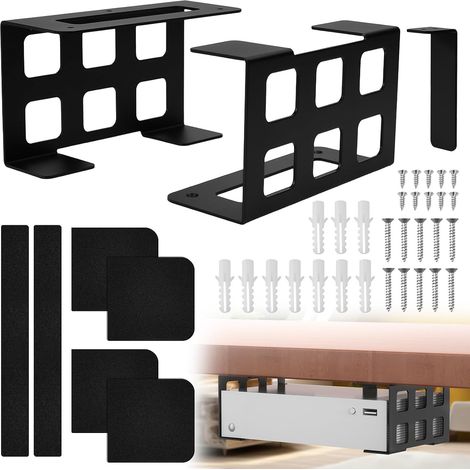 3PCS Support pour Ordinateur Portable, Supports Multifonctions sous Bureau pour Ordinateur Portable, Compatible avec Tablettes, Projecteur, Pro, pour Appareils Épaisseur 9cm (1/5)