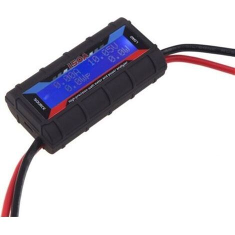 Analyseur de Puissance 150A Wattmètre RC Haute Précision Avec écran LCD Numérique Pour La Tension (V) Actuelle (A) (1/5)