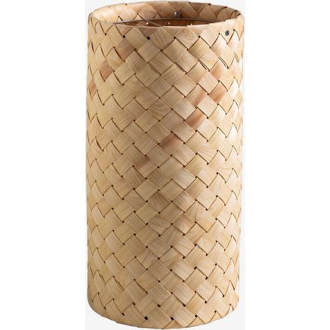 Sklum – Abat-jour Tabita 50 cm – Tressage en copeaux de séquoia – Pour intérieur et extérieur couvert – Design classique et élégant