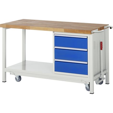 Établi Rau avec châssis abaissable Modèle 8157 L 1500 x P 700 x H 880mm