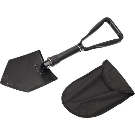 Faltbarer 3-in-1-Campingspaten – Schwarz (1/2)