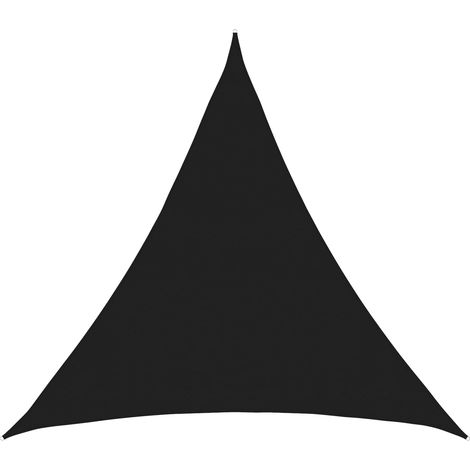 Sunshade Sail 2 x 2 x 2 m HDPE Triangular Black vidaXL