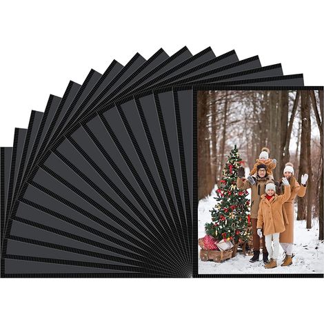 Magnetischer Bilderrahmen für den Kühlschrank (15 Stück, 4x6), schwarz