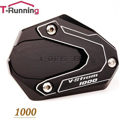 (1000 Noir) Compatible avec les motos SUZUKI V-STROM 650/XT 1000 DL1000 VSTROM 650 DL650 1050 : béquille latérale, extension et support. Maxpower (1/4)