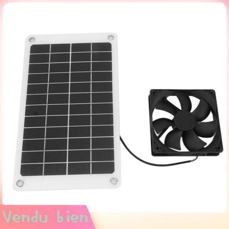 Garosa Ventilateur d'extraction solaire Ventilateur d'échappement solaire IP67 étanche 10W 12V, ventilateur de sport store (1/4)