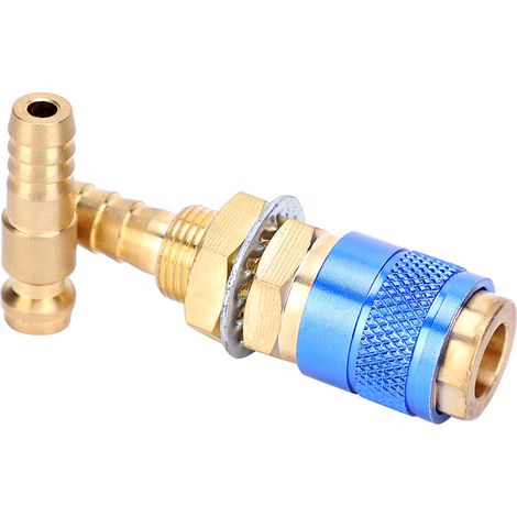 Raccord rapide refroidi eau/gaz 8mm pour torche soudage MIG TIG (Bleu) (1/5)